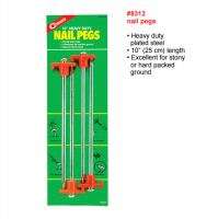 Four (4) Coghlans 10 Steel Tent Stakes Pegs  