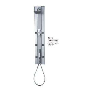 Shower Panel Tower System with 6 Massage Jets (Silver Aluminium, Model 