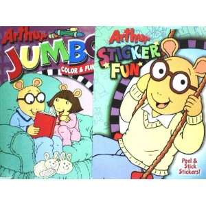   and Fun Book and Arthur Sticker Fun Book (2 Book Set) Toys & Games