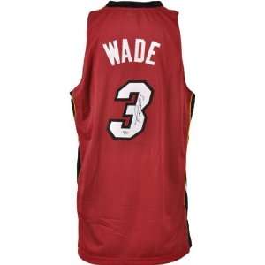  Dwyane Wade Autographed Jersey  Details: Miami Heat, Red 