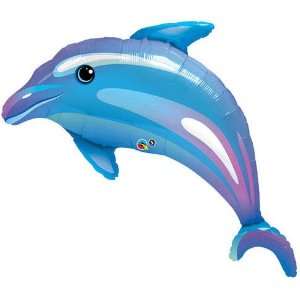  Large Blue Dolphin Shiney Water 42 Mylar Balloon: Health 