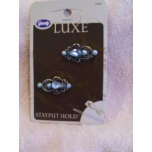  Goody Luxe Stayput Hold Barrettes 2 Count Beauty