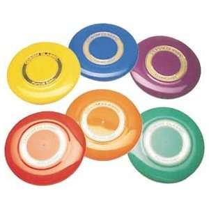  Set of 6   9 inch Colored Frisbee Discs