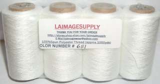 4tubes Spun Polyester Quilting Serger Sewing Thread#651  