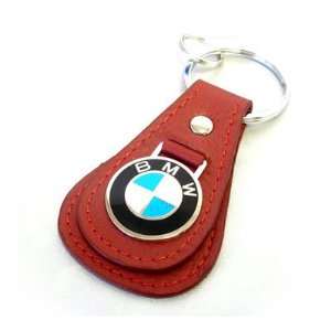  BMW Genuine Red Tear Drop Key Fob Key Chain Ring 