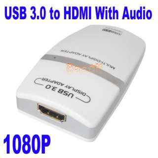 USB3.0 TO HDMI DVI Multi Display Graphics Adapter 1080P Windows7 64 