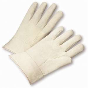  White Corduroy Cotton Canvas Gloves (lot of 12): Home 