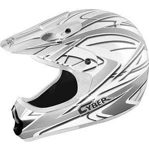  Cyber UX 22 Cosmic Helmet   2X Large/Matte White/Silver 