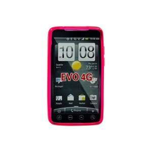  Cellet Hot Pink Flexi Case For HTC Evo 4G: Cell Phones 