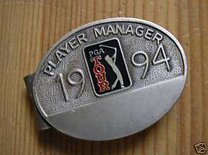 PGA TOUR ISSUED PLAYERS Contestants Badge/Money Clip  