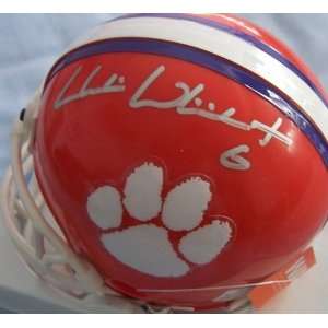  Charlie Whitehurst autographed Clemson Tigers mini helmet 