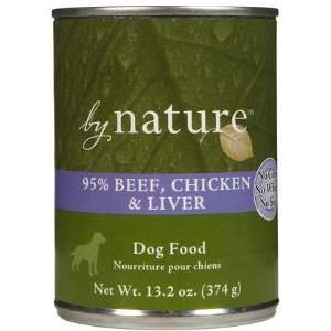  By Nature Naturals 95% Meat   Beef, Chicken & Liver   12 x 