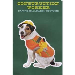 SMALL   Construction Worker Dog Costume or Cat Costume for Small Pet 