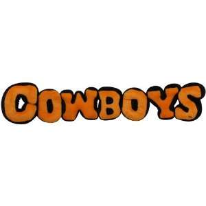   Cowboys Orange Black Plush Spirit Name Pillow  