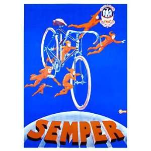  Semper Giclee Bicycle Poster 