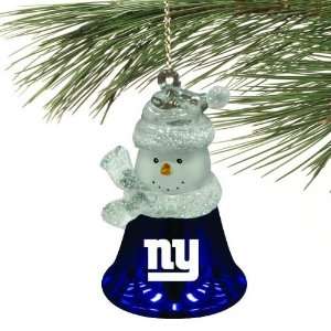  New York Giants Snowman Bell Ornament