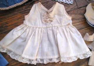   Clothes Hand & Machine Sewn Wool Cotton Very Old Dress Slip  