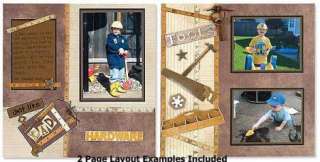 HOTP ALMOST DONE SCRAPBOOK PAGE KIT 12x12   MASCULINE  