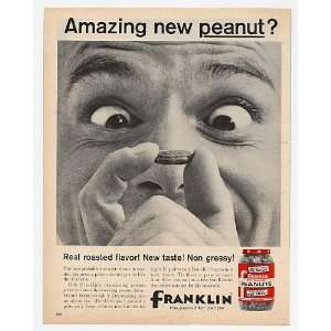  1961 Franklin Peanuts Cross Eyed Man Print Ad (5247)