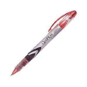  Staples Opti FlowTM Rollerball Pens, .5mm, Red, 1 Dozen 
