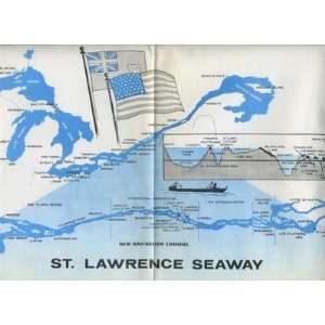  St Lawrence Seaway Placemat 1959 New Navigation Channel 