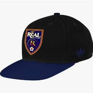  Real Salt Lake Two Tone Snapback Hat (Black/Navy) Sports 