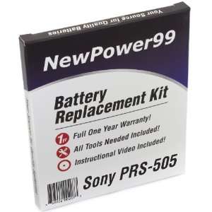  Battery Replacement Kit for Sony PRS 505 with Installation 