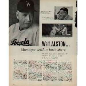 WALT ALSTON  Manager with a hair shirt, by Melvin Durslag. The 