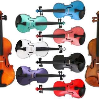 ANY Color 4/4 3/4 1/2 1/4 1/8 ACOUSTIC Violin+CASE+BOW 892036002321 