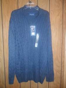 Mens Crofts & Barrow Sweater Jacket Zip Front XL NWT  