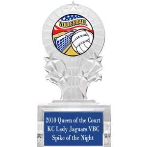 Custom Volleyball Shooting Star Trophies Awards AMERICANA Custom 