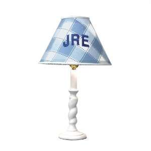   Lamp with Shade in Preppy Boy Shade Style (As Shown) Tailored, Custom