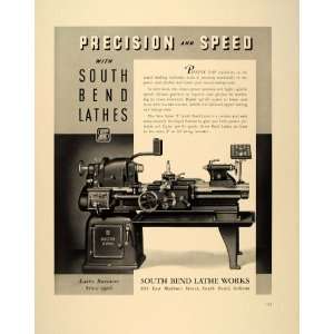  1940 Ad South Bend Lathe Works Series S Machine Tool 