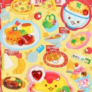  cute big puffy Japanese Food sponge sticker Toys & Games