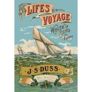  Paper poster printed on 20 x 30 stock. Lifes Voyage 