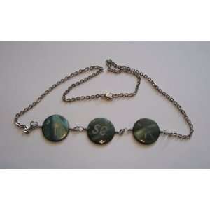  Palmetto Moon Etched Necklace 