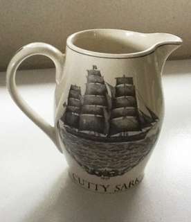 CUTTY SARK   6.25 PITCHER   w/ ship and Old White Hat   Captain John 