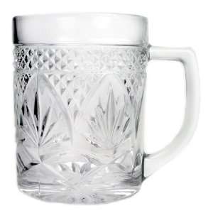  Antique Look Clear Glass Mug 10oz: Kitchen & Dining