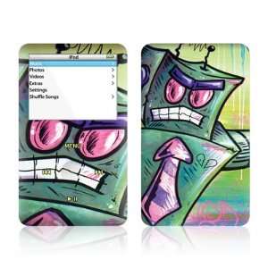  Angry Robot Design Skin Decal Sticker for Apple iPod video 