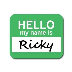  Ricky Hello My Name Is Mousepad Mouse Pad