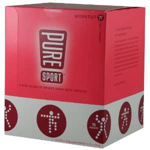  Pure Sport Workout, Fruit Punch, 0.85 Ounce Pouches (Pack 