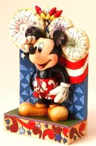 JIM SHORE MICKEY MOUSE WE SALUTE YOU Patriotic FIGURINE  
