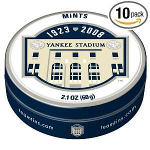 Team Tins Mints, Yankee Stadium Closure, Master Carton, 2.1 Ounce Tins 