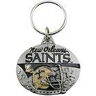 New Orleans Saints Pewter Team Helmet Keychain  