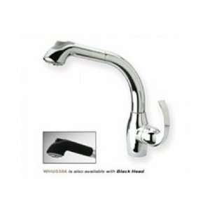   Lever Handle WHUS566C/BH Polished Chrome Body With Black Head: Home
