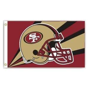  San Francisco 49ers 3x5 Helmet Design Flag: Sports 