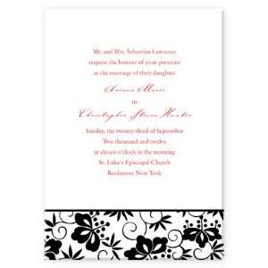  Black Floral Border Wedding Invitations Health & Personal 