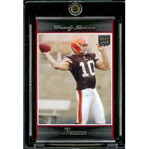 2007 Bowman # 112 Brady Quinn (RC)   Cleveland Browns   NFL Trading 