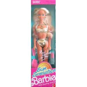  Sun Sensation BARBIE Doll With Dazzling Jewelry & Real 