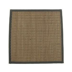  Bamboo Place Mat   Light and Dark Brown Woven Square: Home 